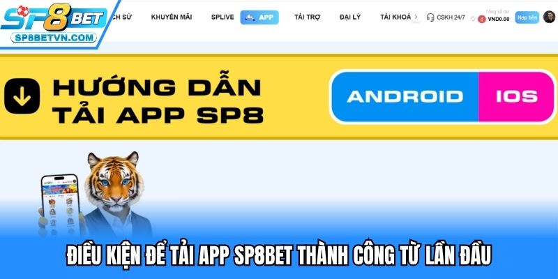 Điều khoản tải app SP8BET